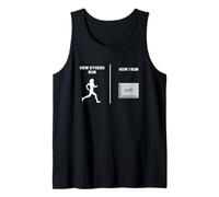 How I Run Gamer Keyboard Shift Key Humor Tank Top