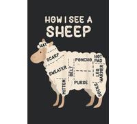 How I See A Sheep Funny Sheep Lover Yarn Wool Knitting Gift Art: Daily Planner Notepad To Do Schedule, Medium 6x9 Inches, 110 Pages, Printed Cover