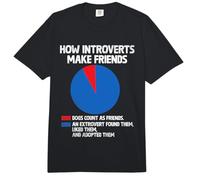 How Introverts Make Friends Sayings for Introverts Comfort Colors Adult Heavyweight T-Shirt