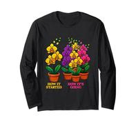 How It Started How Ist Going Orchid Long Sleeve T-Shirt