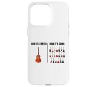 How It Started How It’s Going Funny Guitar Player Guitarist Case for iPhone 15 Pro Max