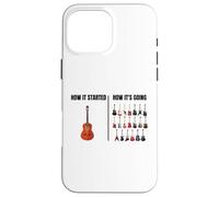 How It Started How It’s Going Funny Guitar Player Guitarist Case for iPhone 16 Pro Max