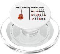 How It Started How It’s Going Funny Guitar Player Guitarist PopSockets PopGrip for MagSafe