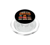 How It's Grilled BBQ Cookout Grill Master Humor PopSockets PopGrip for MagSafe