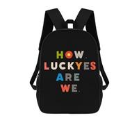 How Luckyes Are We Print Laptop Backpack 17 Inch Travel Daypack