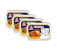 How Mama Braised Eel with Fermented Black Bean 100g x 4 Cans, Canned Seafood Fish, Ready-to-Eat Oriental Savoury Side Dish, Taiwan Imported Canned Eel
