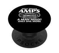 How Many AMPS Does A Man Need? Car Audio System PopSockets Adhesive PopGrip