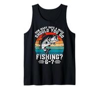 How Many Days A Week Should You Go Fishing 6 7 Teen Boys Tank Top