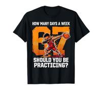 How Many Days Funny 67 Meme Dabbing Basketball Practicing T-Shirt