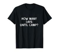 How Many Days Until Camp? 100 Days of School Summer Camp T-Shirt