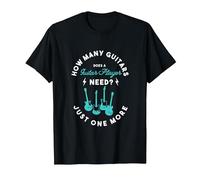 How Many Guitars Does a Guitar Player Need for a Guitar Fan T-Shirt, Men, Black, XX-Large