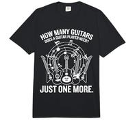 How Many Guitars Just One More for Guitar Player Comfort Colors Adult Heavyweight T-Shirt