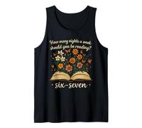 How Many Night A Week Should You Be Reading 67 Meme Floral Tank Top