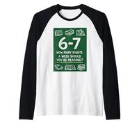 How Many Night A Week Should You Be Reading 67 Meme Teacher Raglan Baseball Tee