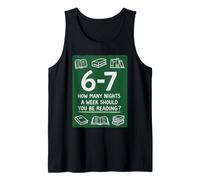 How Many Night A Week Should You Be Reading 67 Meme Teacher Tank Top