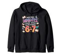 How Many Nights A Week Should You Be Reading 6-7 Meme Zip Hoodie