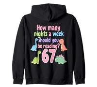 How Many Nights A Week Should You Be Reading 6-7 Teacher Kid Zip Hoodie
