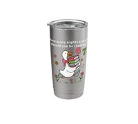 How Many Nights a Week Should You be Reading 67 Meme Funny Stainless Steel Insulated Tumbler