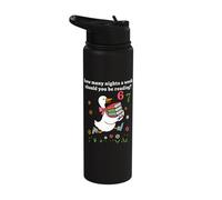 How Many Nights a Week Should You be Reading 67 Meme Funny Stainless Steel Insulated Water Bottle
