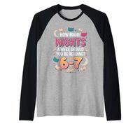 How Many Nights A Week Should You Be Reading? Book Lovers Raglan Baseball Tee