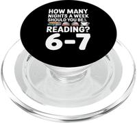 How Many Nights A Week Should You Be Reading Teacher 67 Meme PopSockets PopGrip for MagSafe
