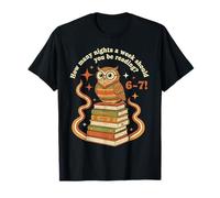 How Many Nights Reading 67 Meme Six Seven Retro Book Lovers T-Shirt