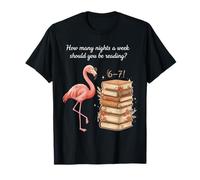 How Many Nights Reading 67 Meme Six Seven Teacher Flamingo T-Shirt