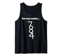 How Many Numbers Math Puzzle Brain Teaser Tank Top