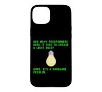 How Many Programmers Takes To Change Light Bulb Coder Joke Case for iPhone 15 Plus