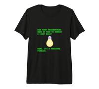 How Many Programmers Takes to Change Light Bulb Coder Joke Premium T-Shirt