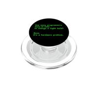 How Many Programmers Takes To Change Light Bulb Developer PopSockets PopGrip for MagSafe