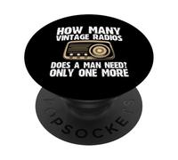 How Many Vintage Radios Does A Man Need? PopSockets Adhesive PopGrip