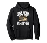 How Many Vintage Radios Does A Man Need? Pullover Hoodie