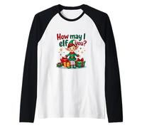 How May I Elf You? Raglan Baseball Tee