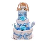 How Much I Love You Baby Boy Comforter Nappy Cake