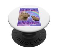 How Much Longer I Can Slay Capybara PopSockets Adhesive PopGrip