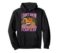 How Much Longer I Can Slay Funny Capybara Meme Bootleg Y2K Pullover Hoodie