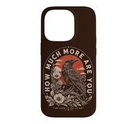 How Much More Are You Luke Christian Raven Bible Verse Case for iPhone 14 Pro