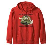 How My Dog Sees Himself When The Doorbell Rings Bulldog Joke Zip Hoodie