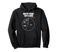 How My Fishing Trip Is Going Funny Fishing Humor Chart Pullover Hoodie