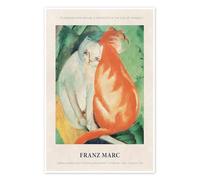 How Nature is Reflected in the eyes of Animals Poster by Franz Marc 14 x 21 cm Beige Wall art Wall decor