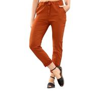 How Nice is that Womens Plain Drawstring Wasitband Magic Pants Rust