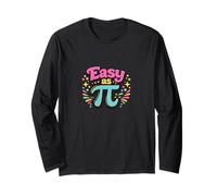 How Pinks Easy As Pi Retro Math Long Sleeve T-Shirt