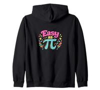 How Pinks Easy As Pi Retro Math Zip Hoodie