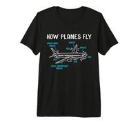 How Planes Fly - Aerospace Engineer Premium T-Shirt