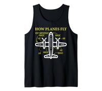 How Planes Fly - Airline Pilot Aviation Aircraft Lover Tank Top
