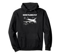 How Planes Fly Funny Pilot Aviation Pullover Hoodie