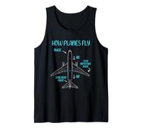 How Planes Fly Magic Air Funny Pilot Aviation Humor Airplane Tank Top