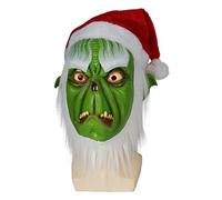 How the Grinches Stolen Christmas Headgear Full Face Mask Cosplay Costume Props for Halloween Party