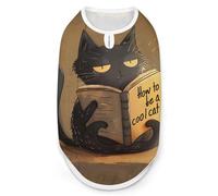 How to Be A Cool Cat Dog and Cat Clothes Summer T-Shirt Graphic Vest Sleeveless Pet Tank Top